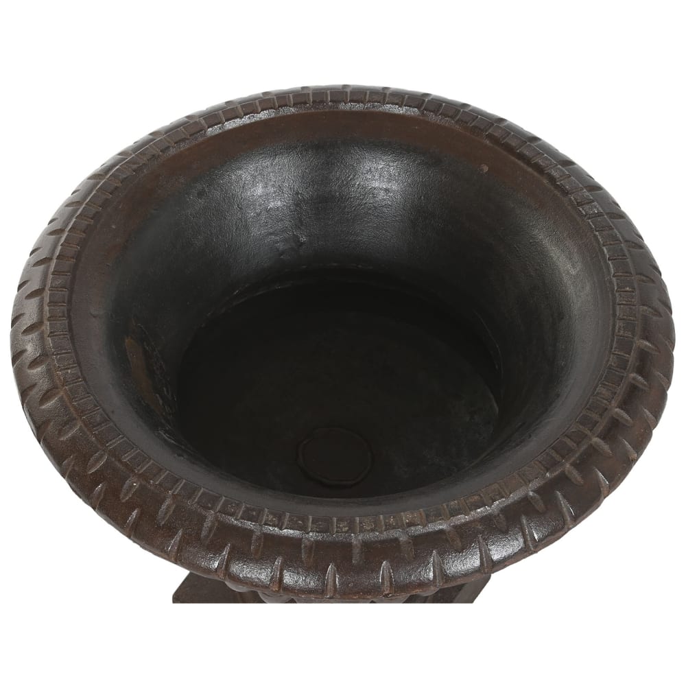 Vase en fonte marron 45x45x40 cm — vue 4