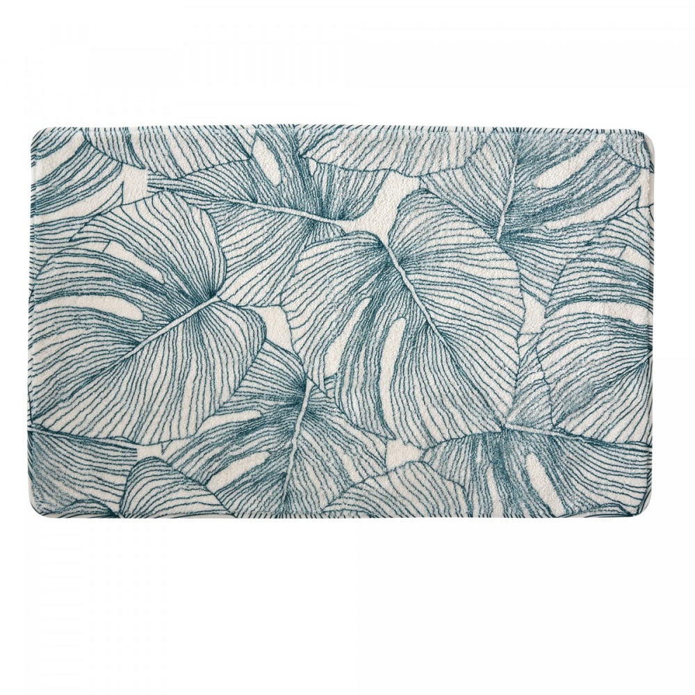Tapis de bain imprimé jungle tropical 50x80cm