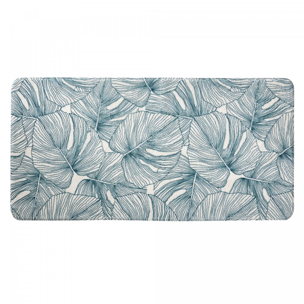 Tapis de bain imprimé jungle tropical 60x120cm