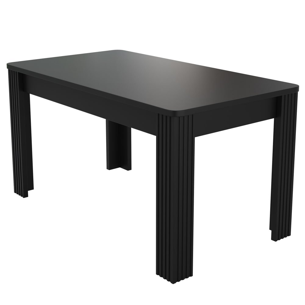 Table salle à manger rectangulaire, 4–6 pers., 116x65x75 cm, noir Table salle à manger rectangulaire, 4–6 pers., 116x65x75 cm, noir