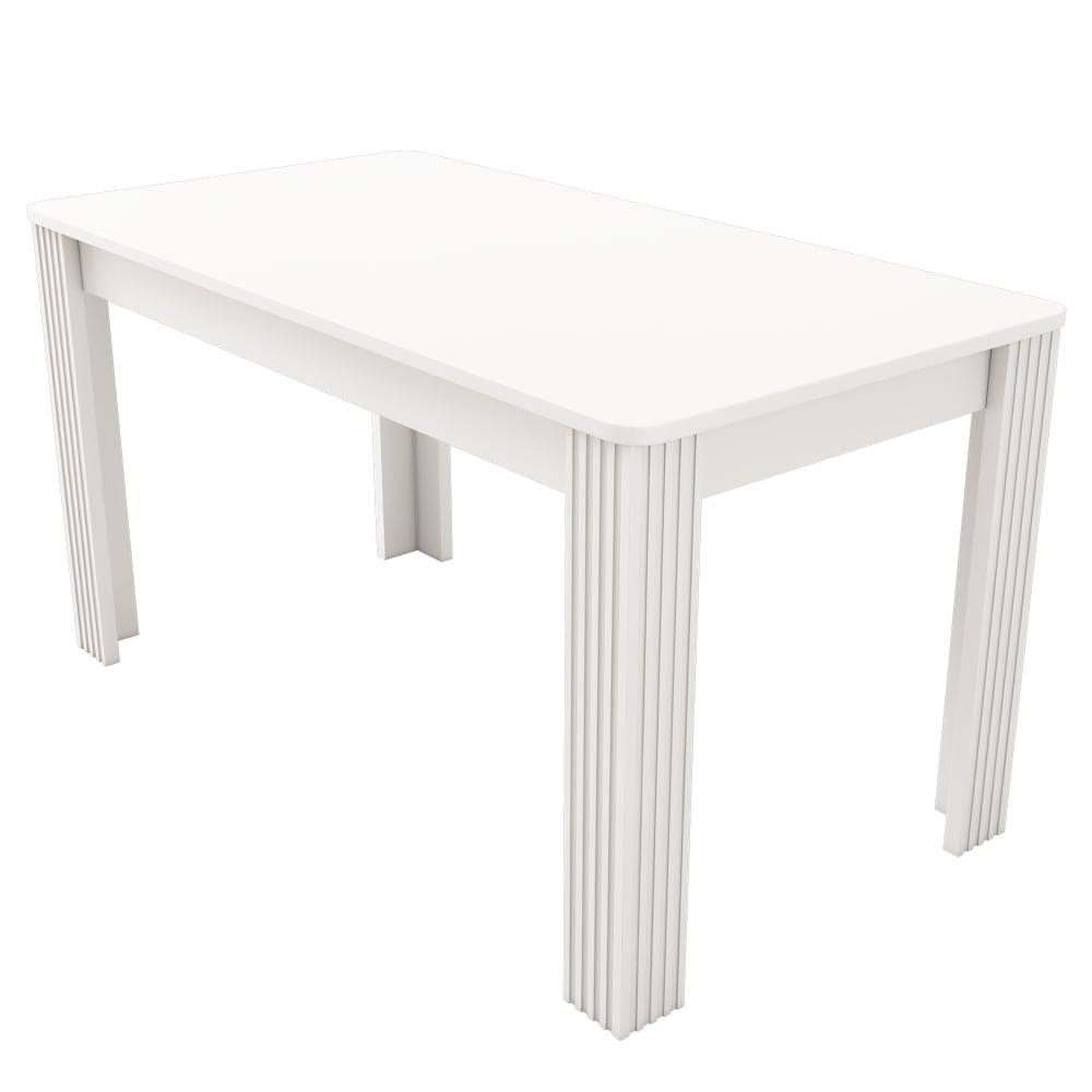 Table salle à manger rectangulaire, 4–6 pers., 116x65x75 cm, blanc Table salle à manger rectangulaire, 4–6 pers., 116x65x75 cm, blanc