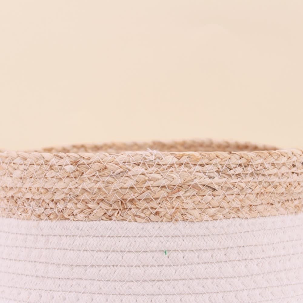 Lot de 2 paniers en corde et fibres naturelle — vue 3