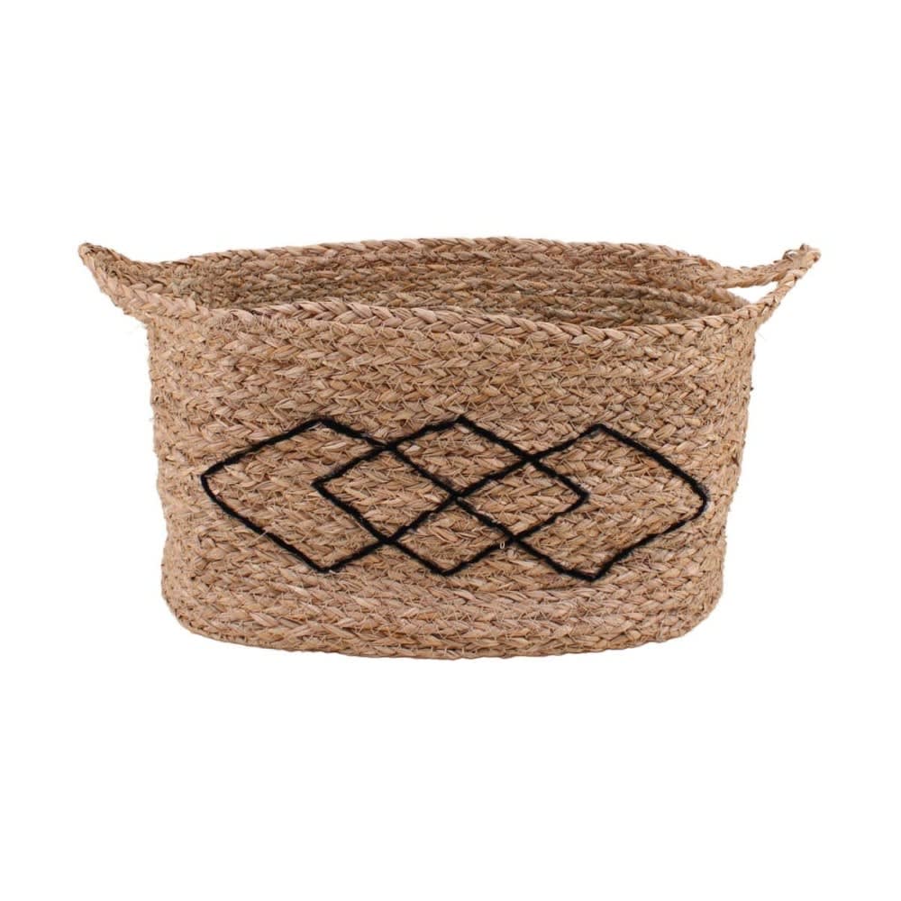 Panier rectangulaire en fibres naturelles 33x22cm