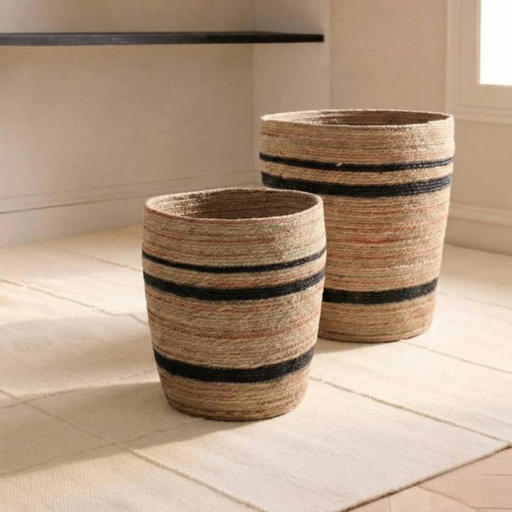 Panier haut en fibres naturelles 30x40cm — vue 3
