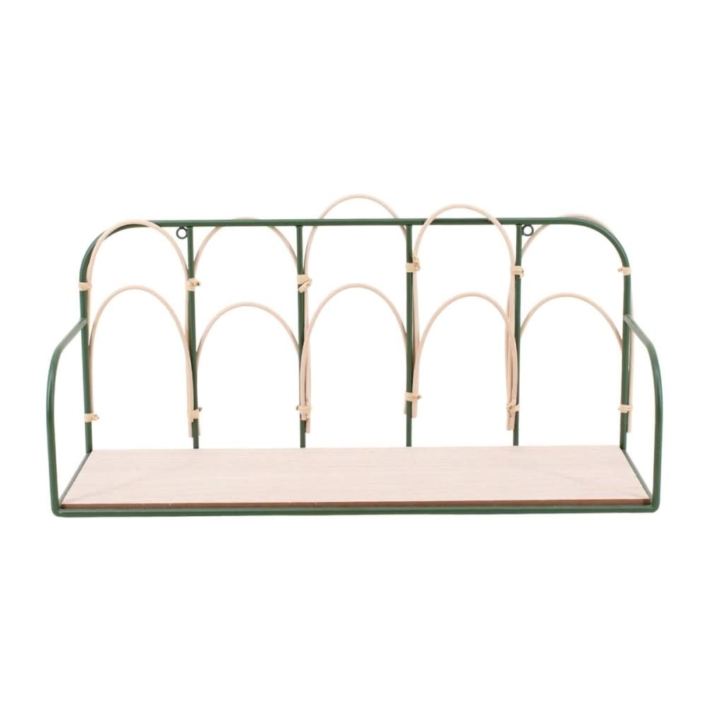 Etagère murale en rotin et fer 45cm Etagère murale en rotin et fer 45cm