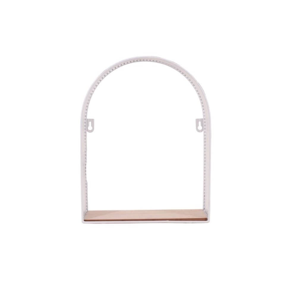 Etagère murale arche en fer blanc 32x25cm Etagère murale arche en fer blanc 32x25cm