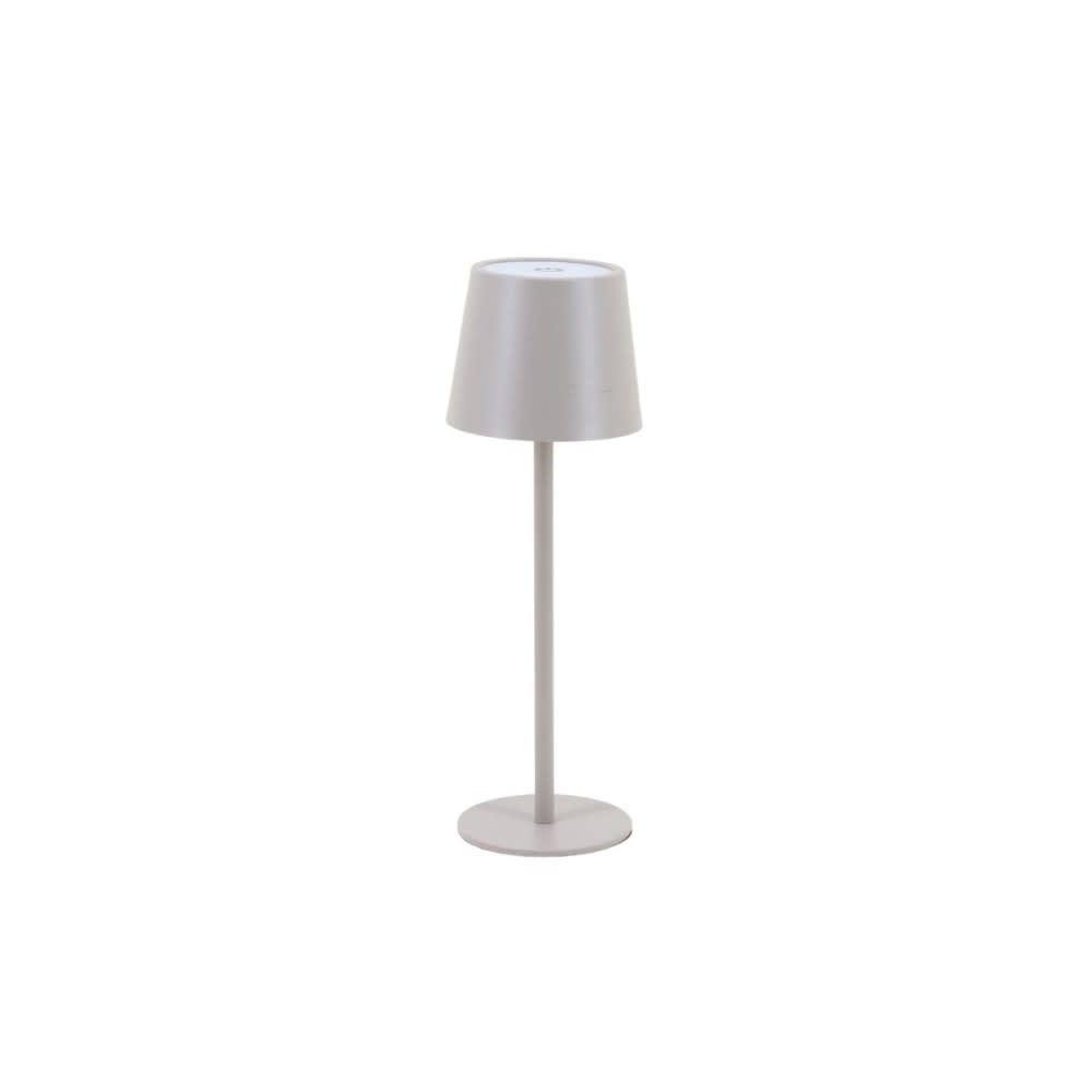 Lampe rechargeable usb en fer taupe 27cm