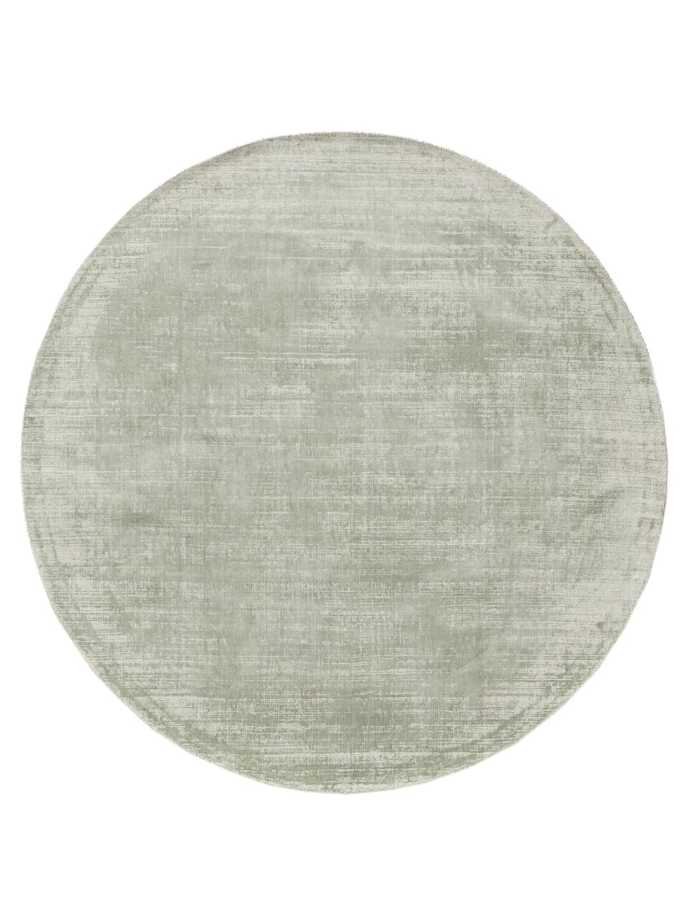 Tapis en viscose rond menthe d 160