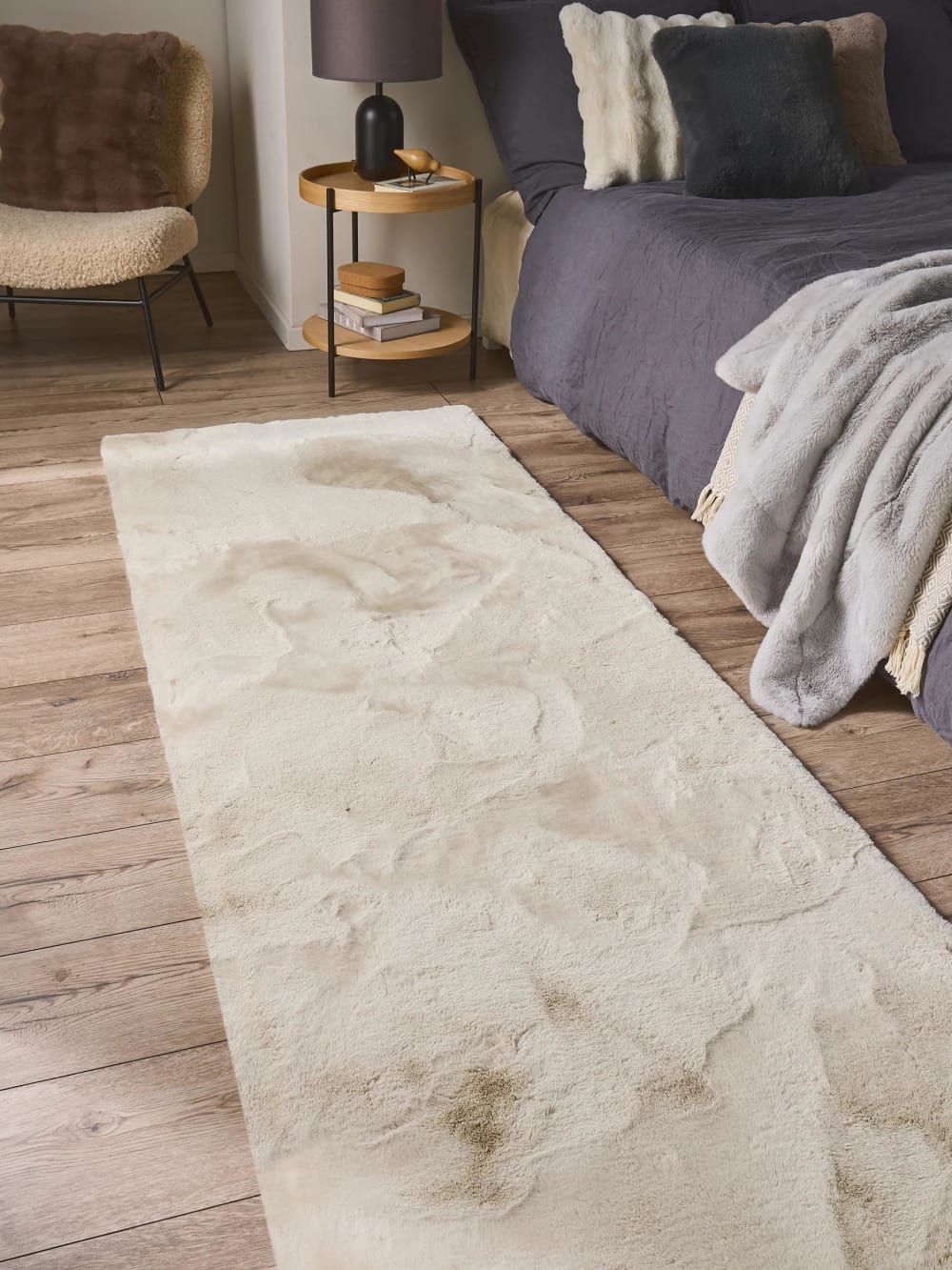 Fellteppich cream 80x240 - Maisons Du Monde