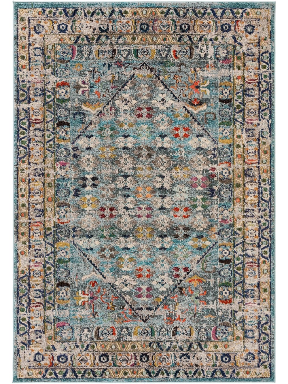 Tapis bleu 200x290