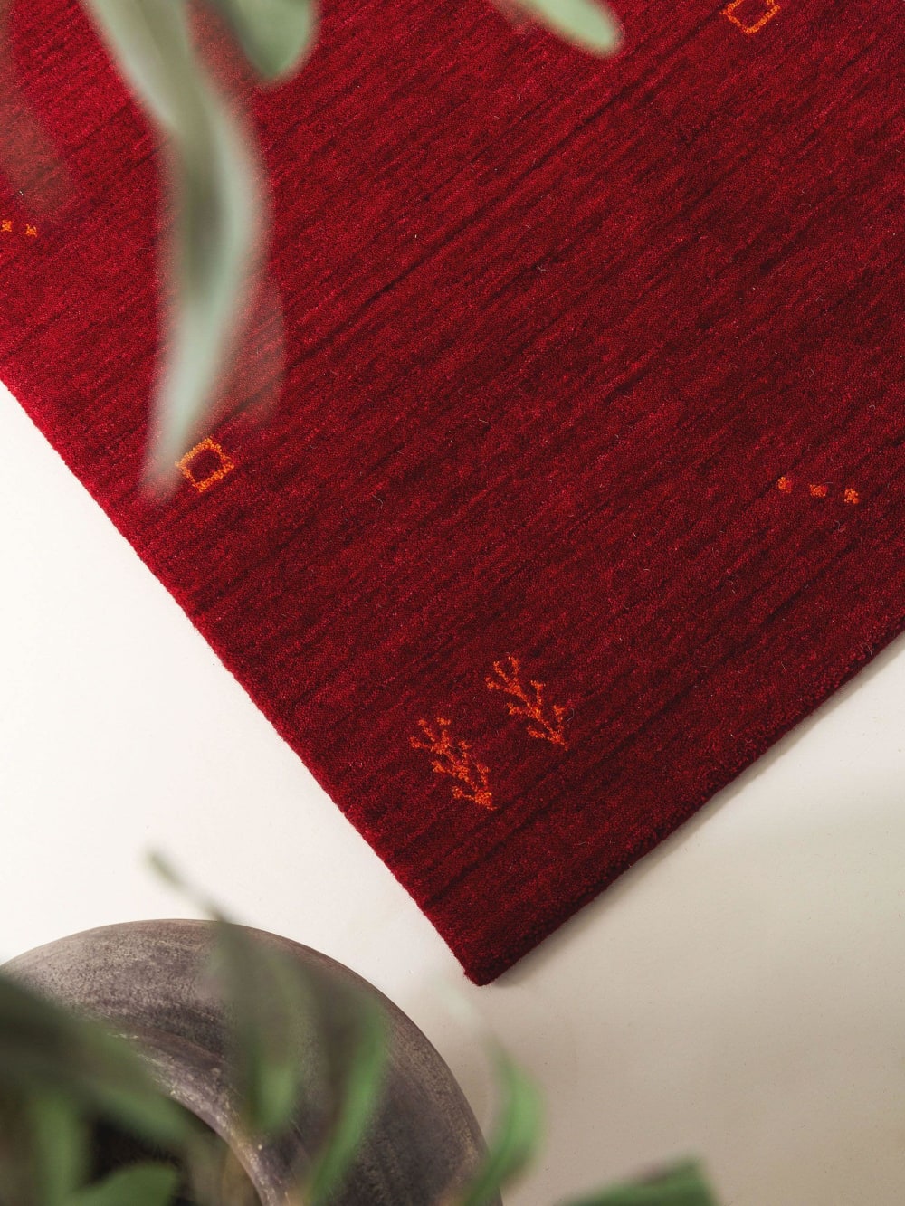 Tapis de couloir en laine rouge 80x250 — vue 4