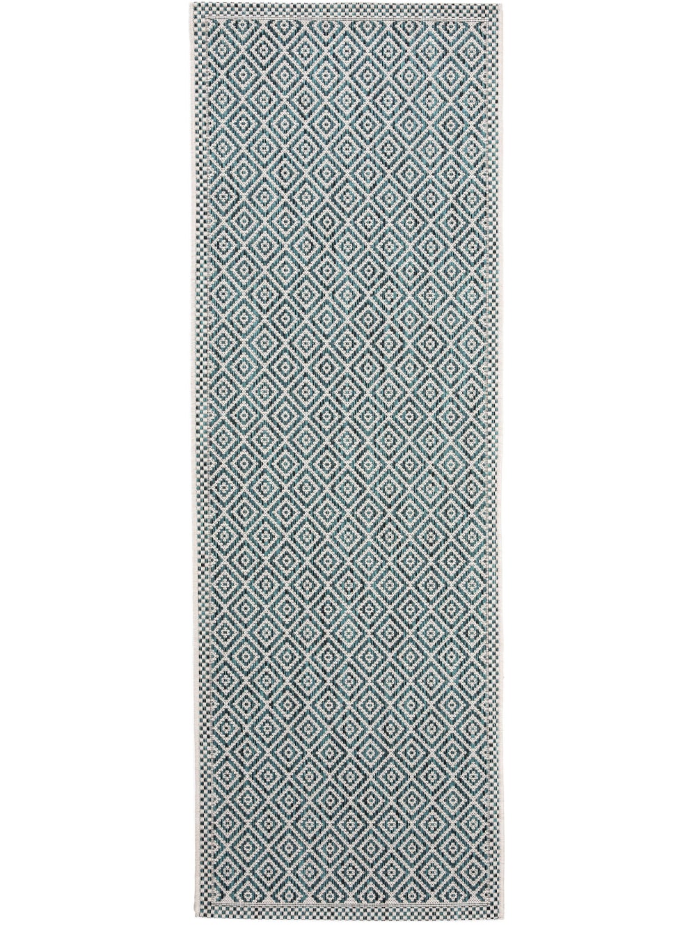 Tapis de couloir extérieur & intérieur bleu 80x240