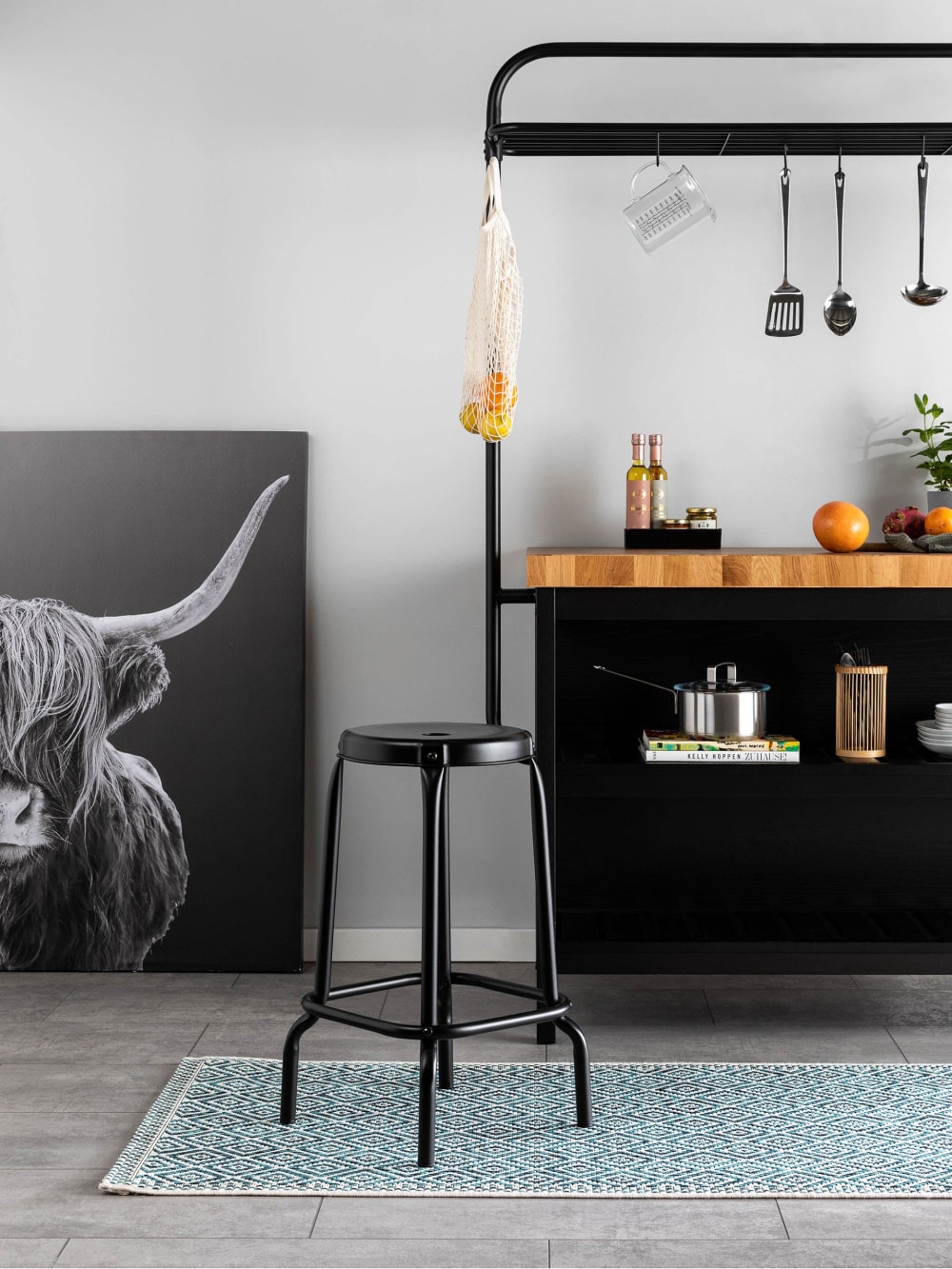 Tapis de couloir extérieur & intérieur bleu 80x240 — vue 3