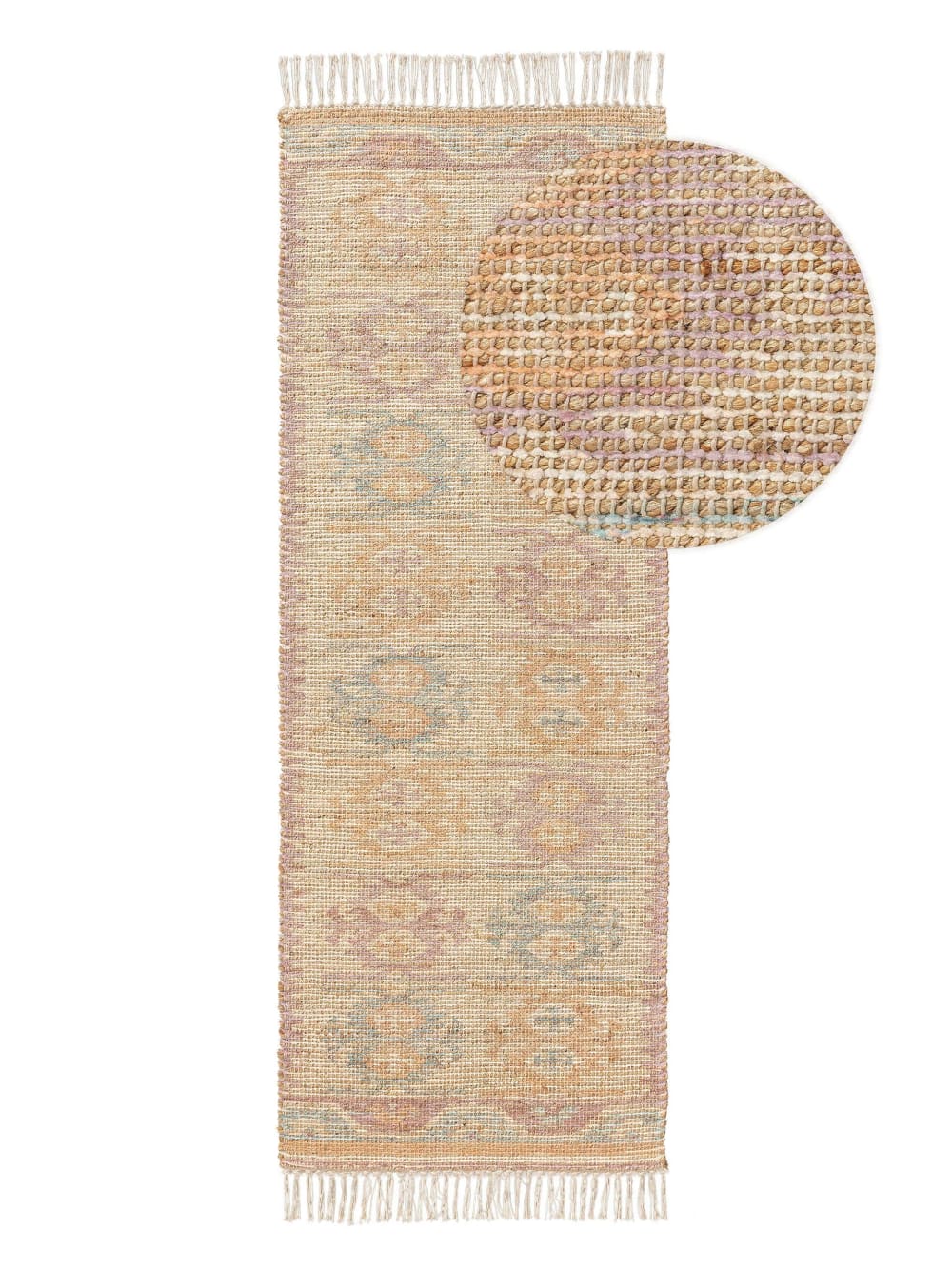 Benuta Juteläufer multicolor 70x200 style modern Mehrfarbig Jute