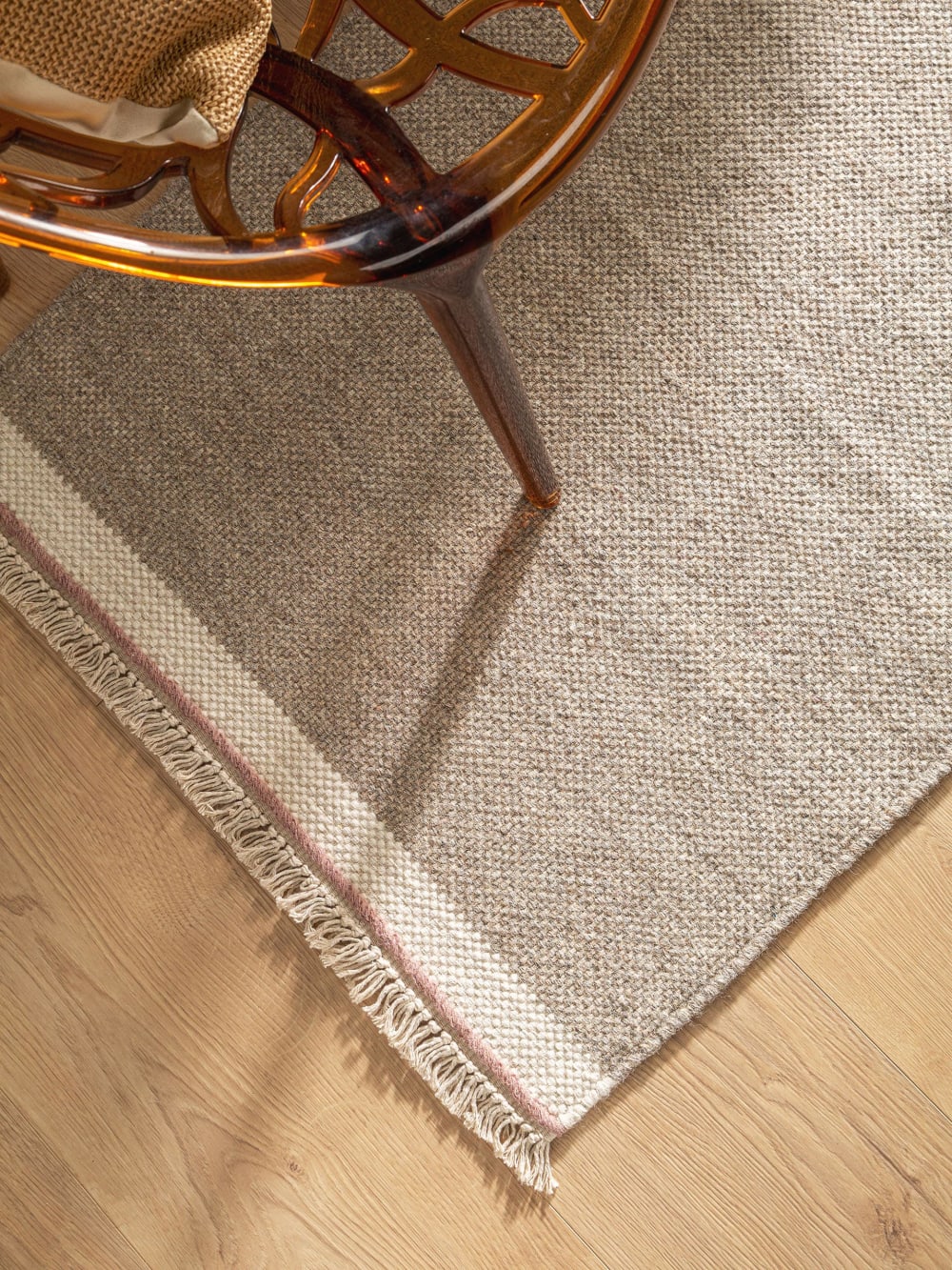 Tapis de couloir en laine gris 80x250 — vue 4