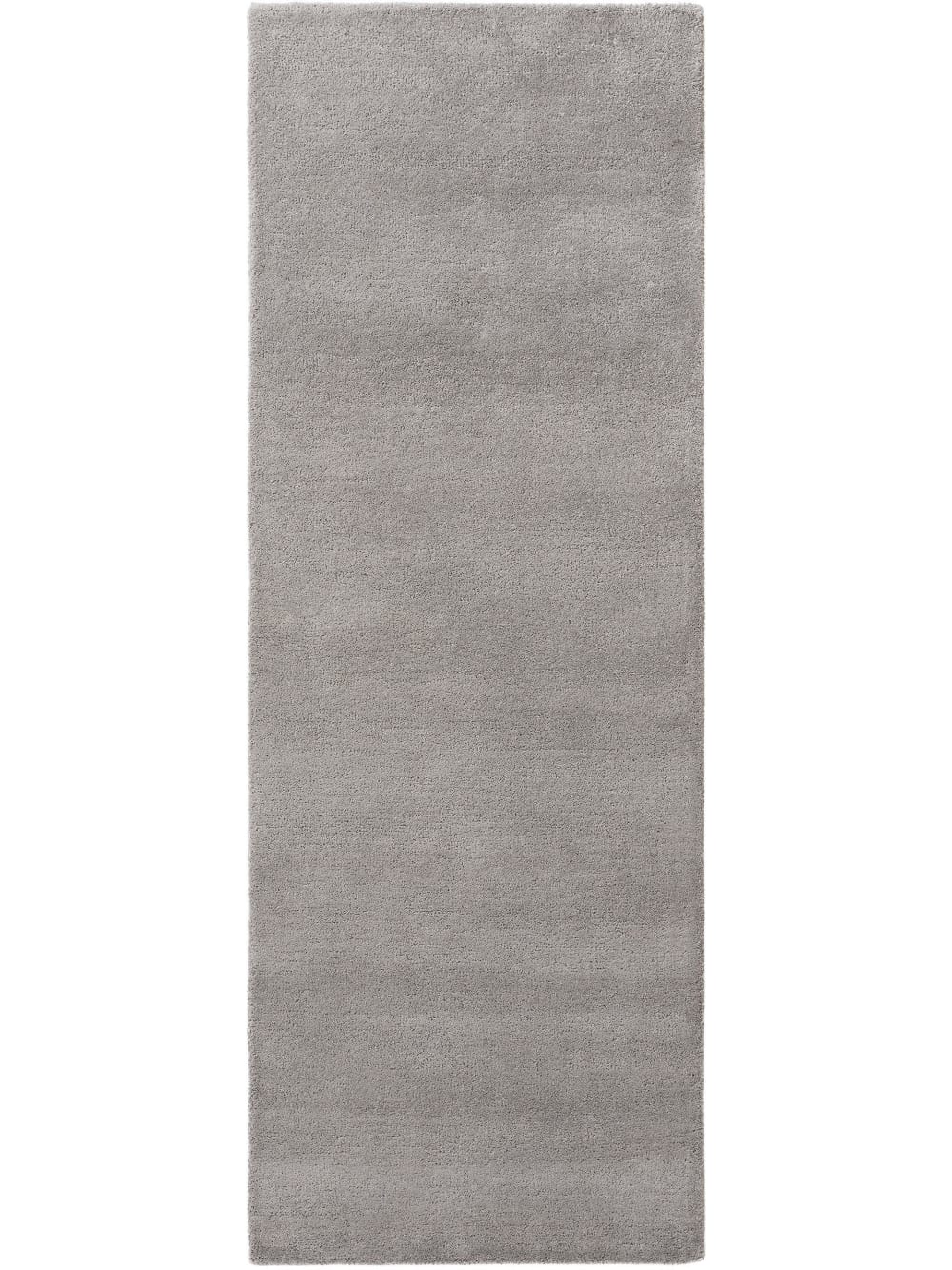 Benuta Wollteppich Läufer grau 80x250 style landhaus - Wolle