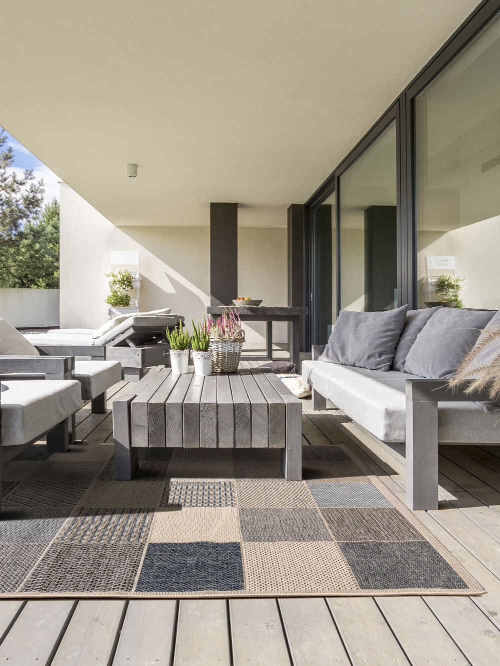 In- & Outdoor-Läufer blau 67x240 - Maisons Du Monde