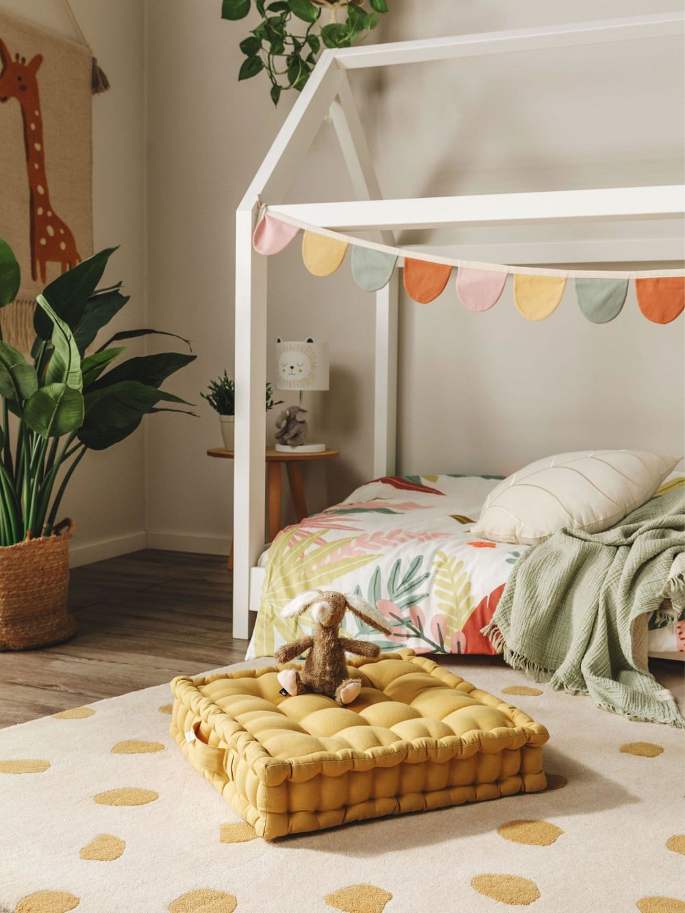 Bodenkissen gelb 45x45x10 - Maisons Du Monde