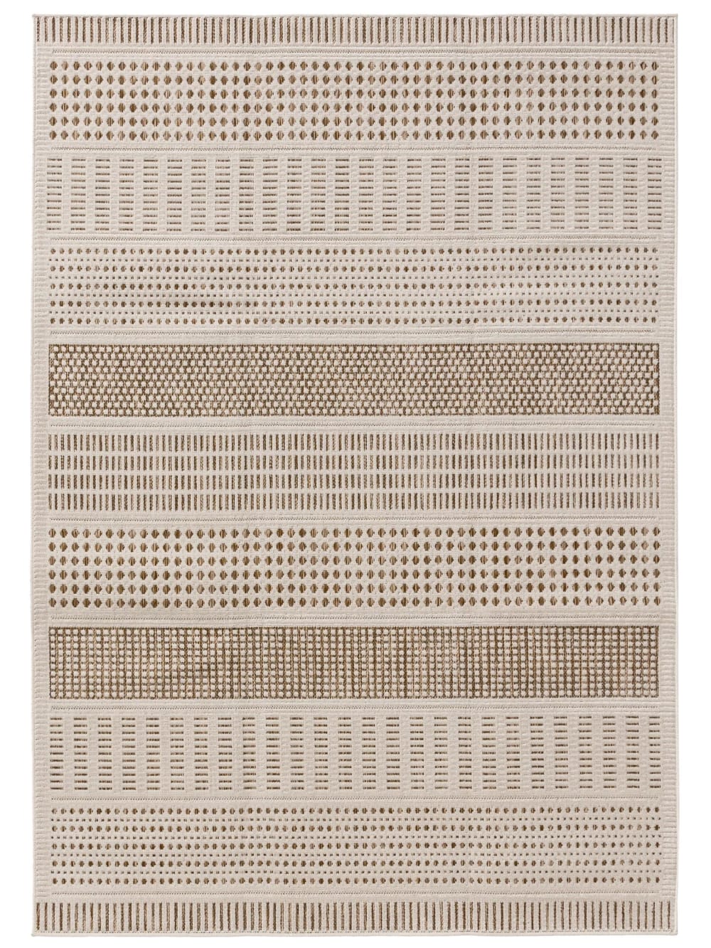 Benuta In- & Outdoor-Teppich cream/beige 160x230 style modern - Pvc - Polyvinlychlorid
