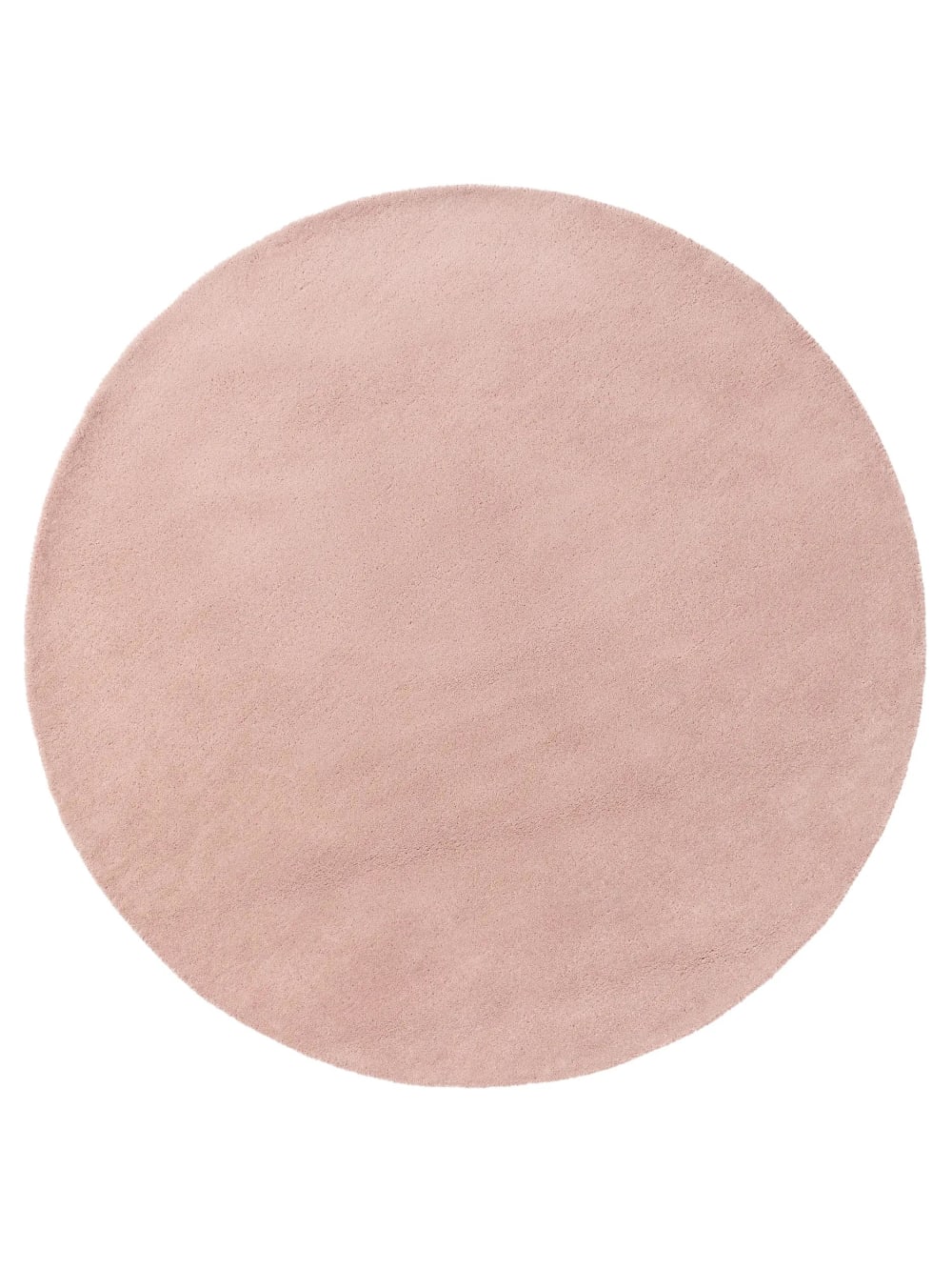 Benuta Wollteppich rosa D 100 rund style modern - Wolle