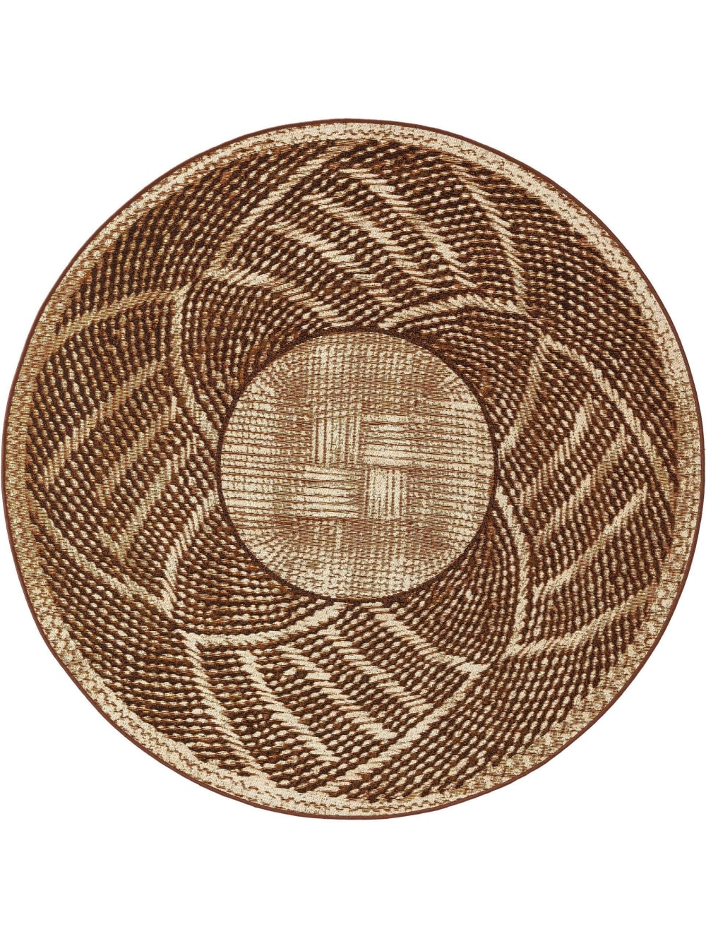 Tapis d'extérieur & intérieur rond or D 160