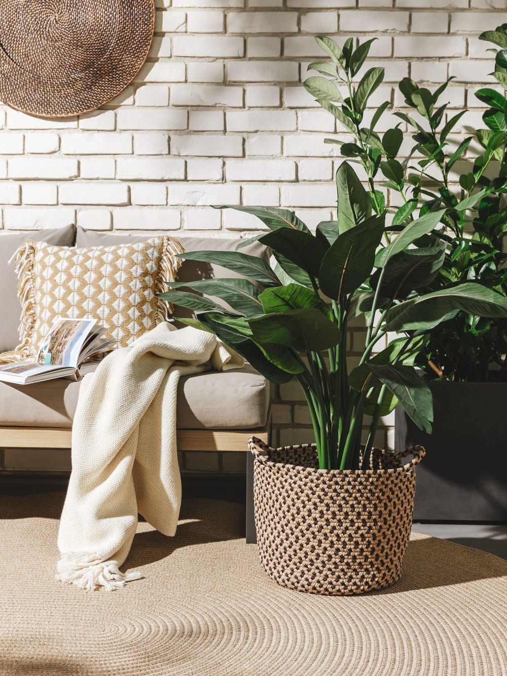 Korb beige/braun 30x30x25 - Maisons Du Monde