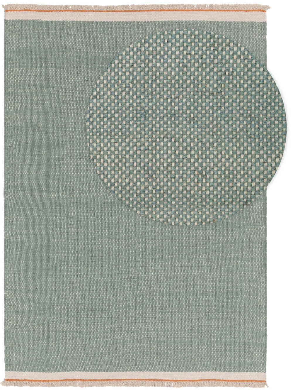 Tapis de laine menthe 160x230