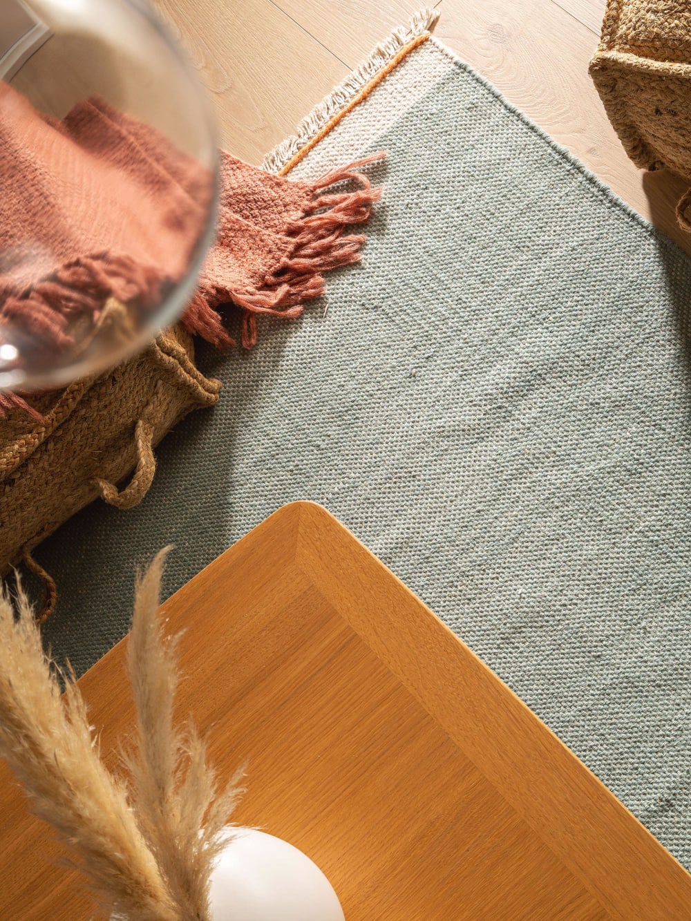Tapis de laine menthe 160x230 — vue 4