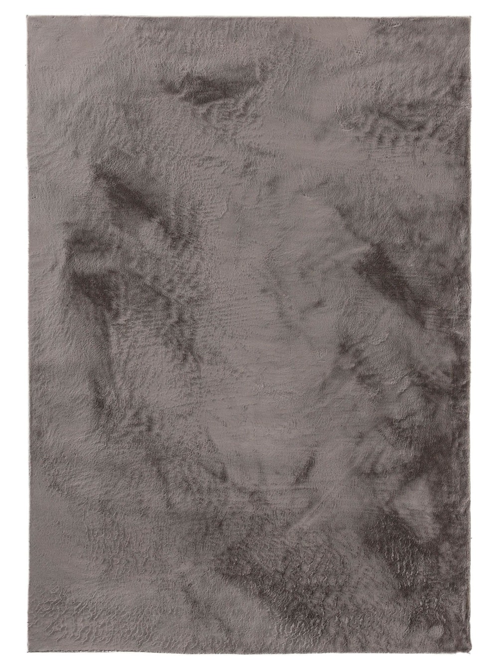 Tapis fausse fourrure gris 230x330