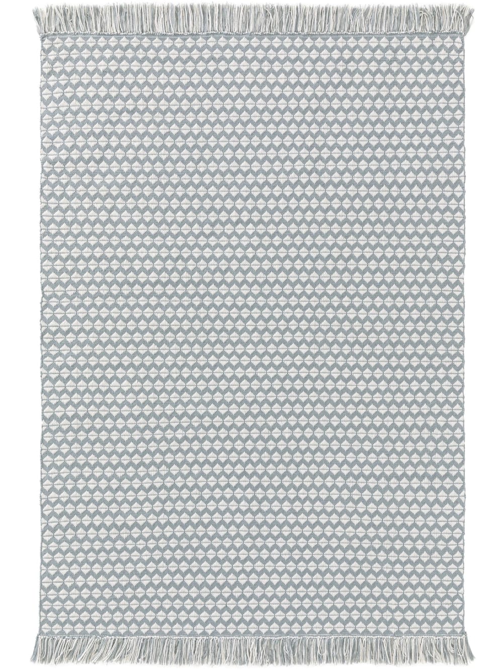 Tapis fabriqué à partir de matériaux recyclés bleu 160x230