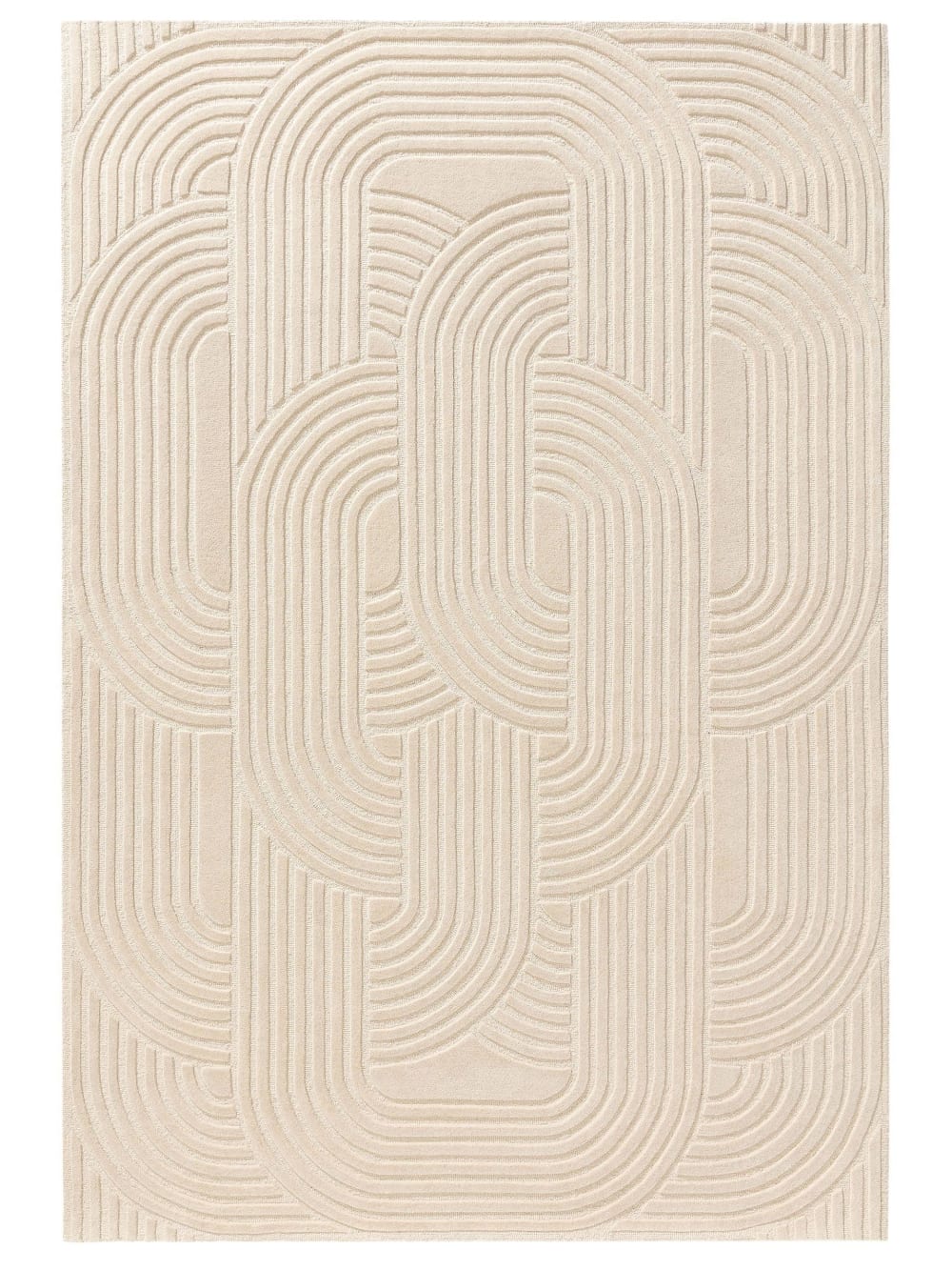 Benuta Wollteppich cream 160x230 style modern Beige Wolle