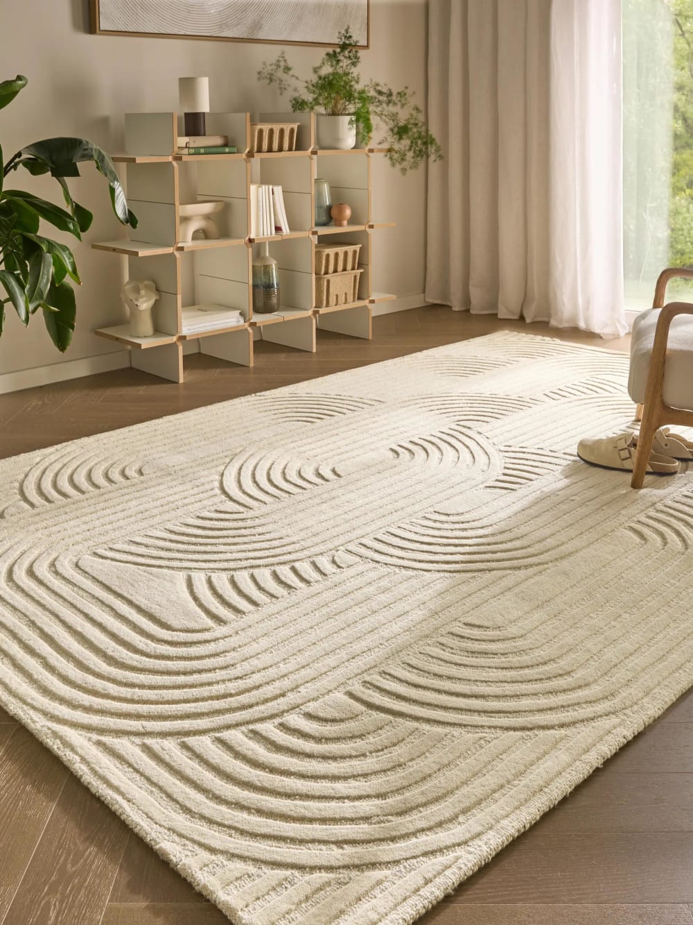 Wollteppich cream 160x230 - Maisons Du Monde