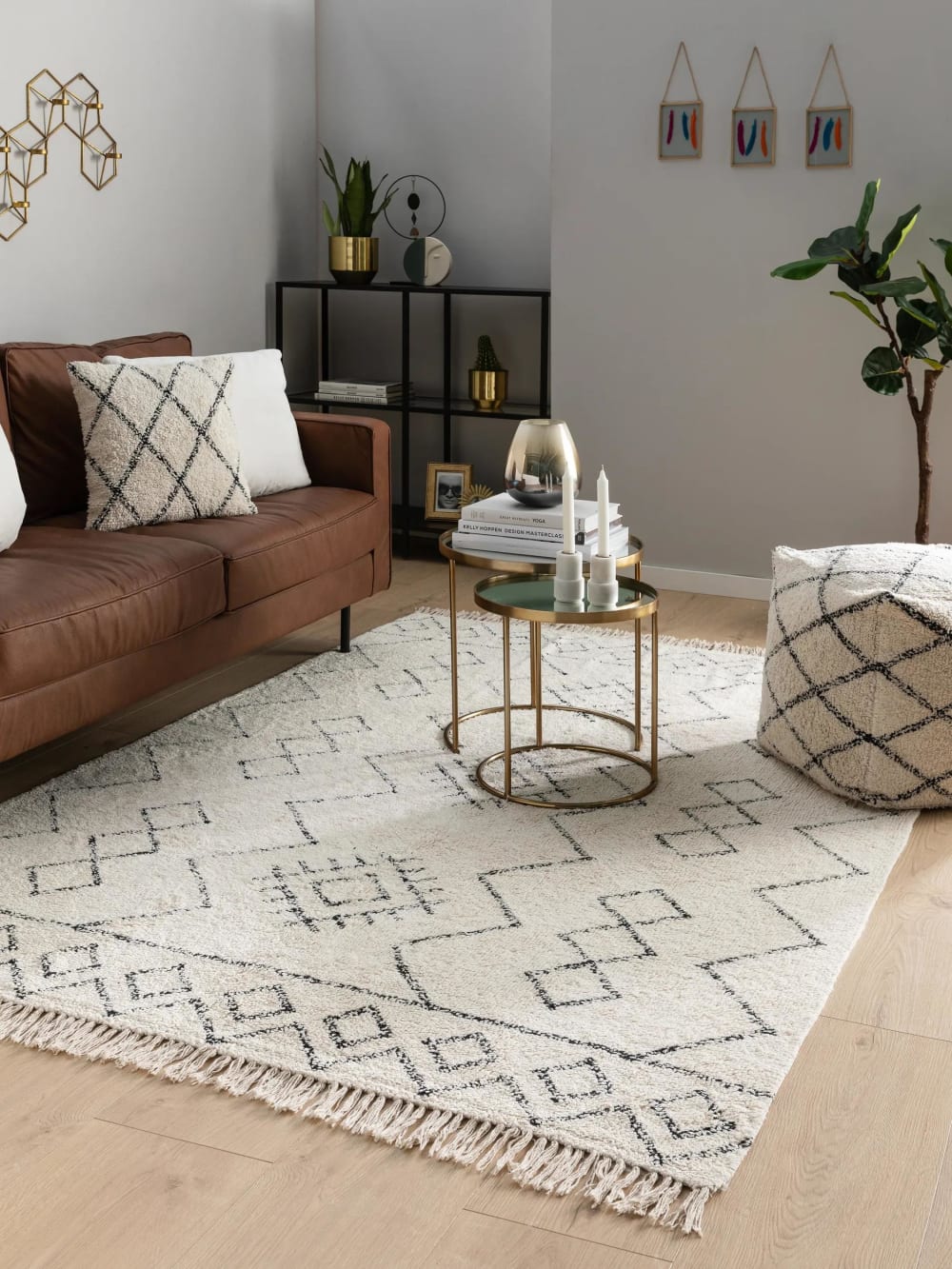 Waschbarer Baumwollteppich cream 160x230 - Maisons Du Monde