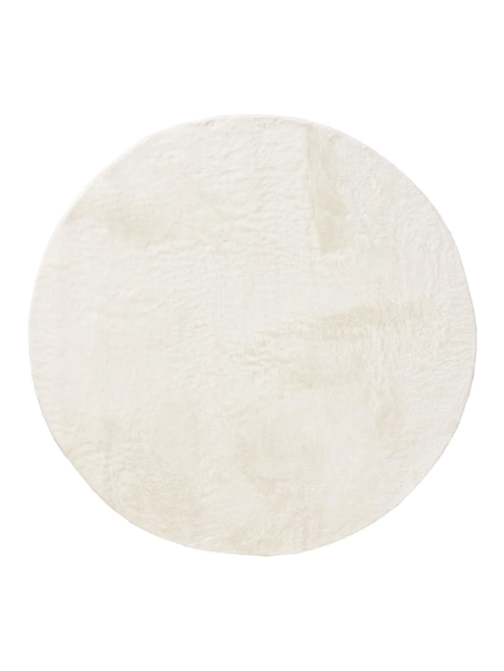 Benuta Fellteppich cream D 200 rund style modern Beige Öko-Tex Zertifikat Pes - Polyester