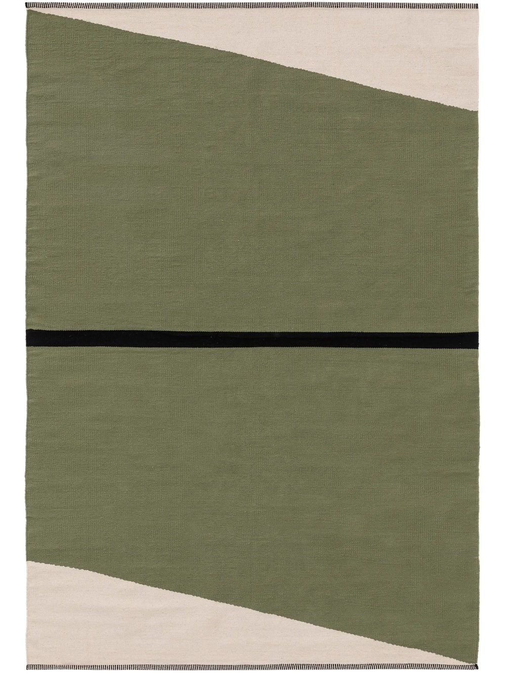 Benuta Baumwollteppich grün 160x230 style vintage - Baumwolle