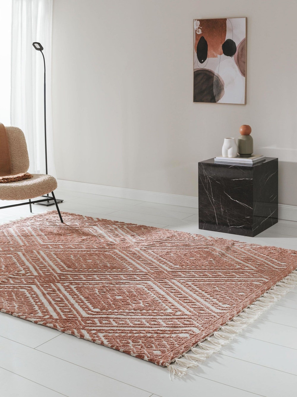 Tapis terracotta 160x230 — vue 3
