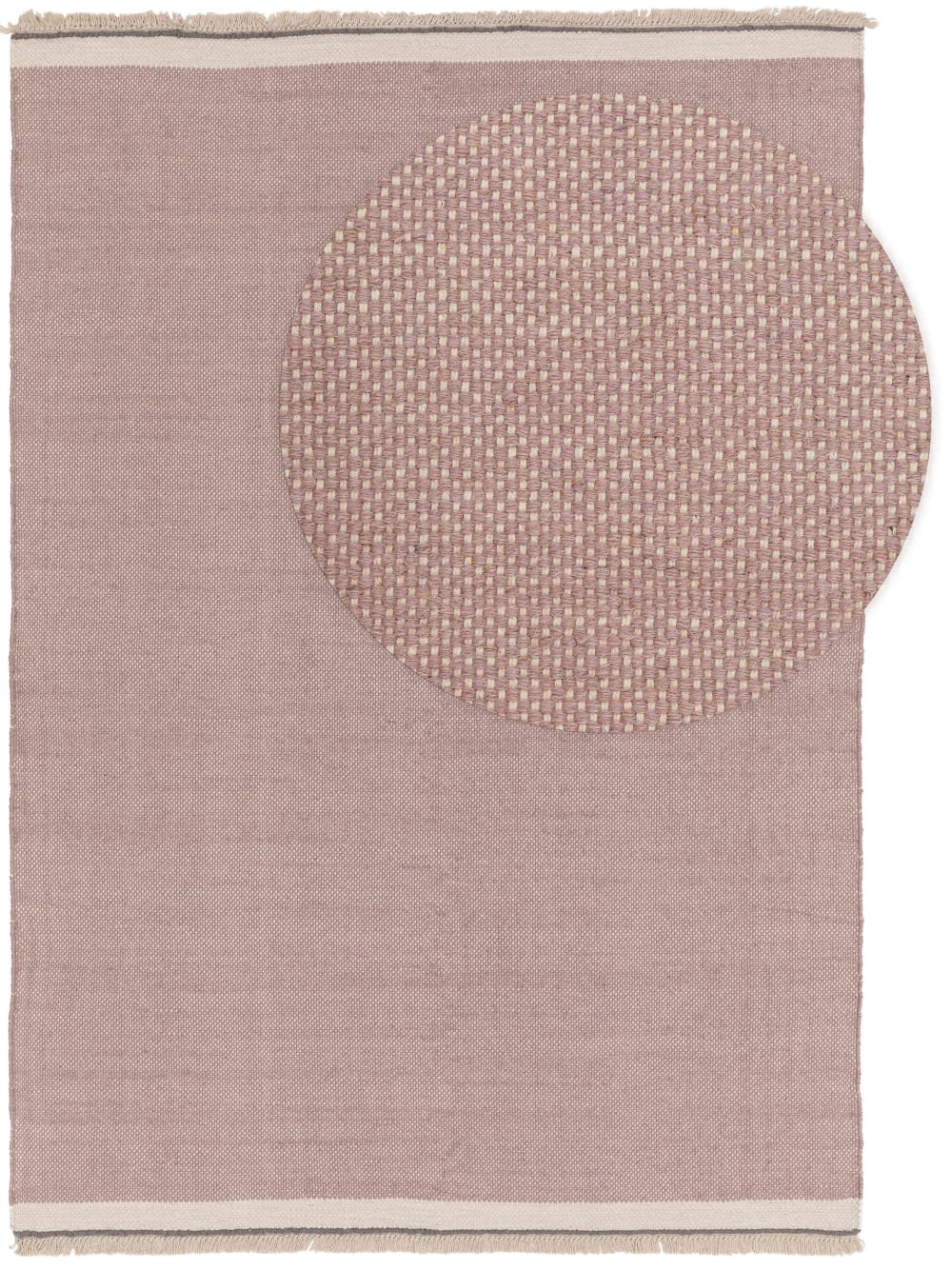 Tapis de laine fuchsia 80x120