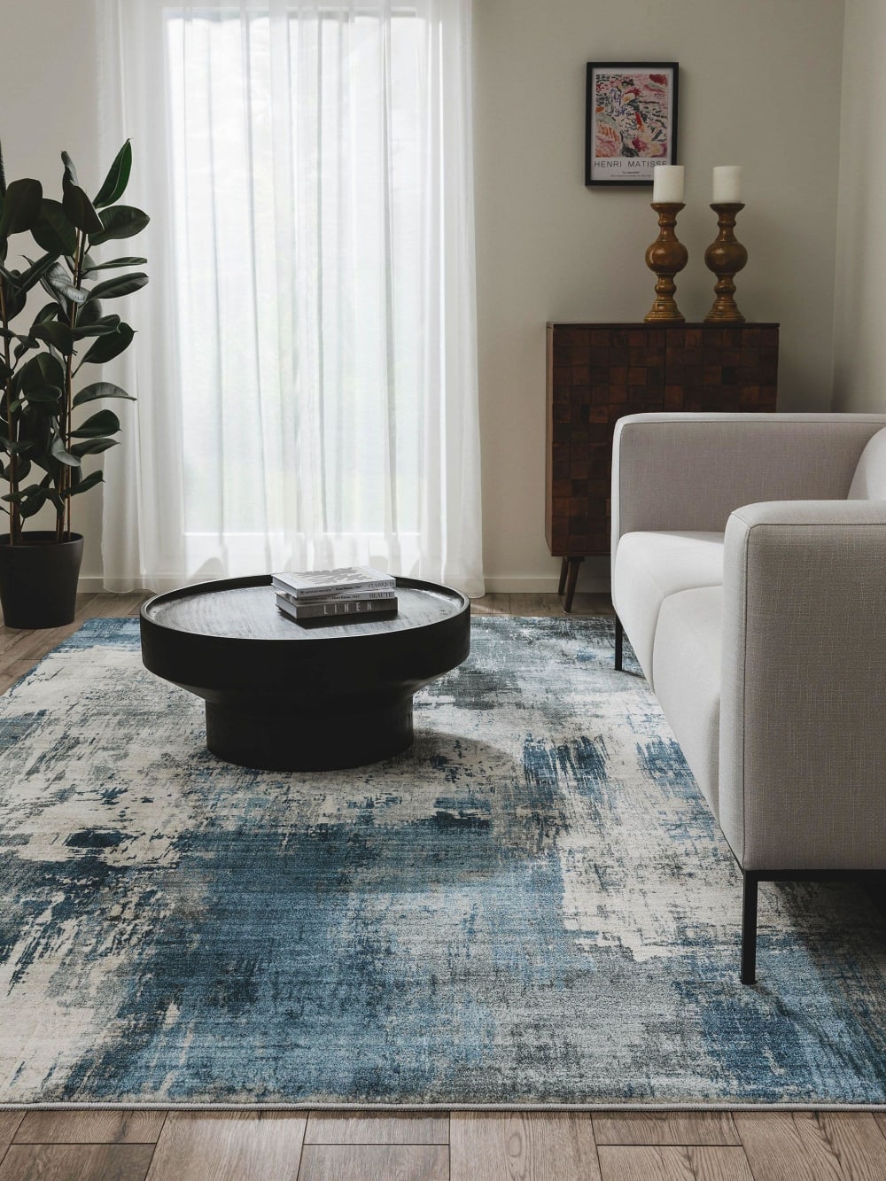 Teppich blau 160x230 - Maisons Du Monde
