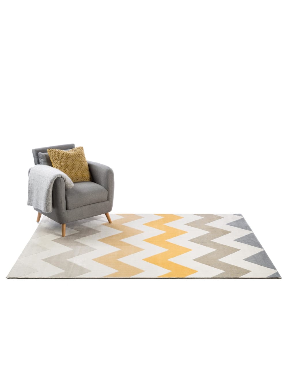 Tapis jaune 140x200 — vue 3