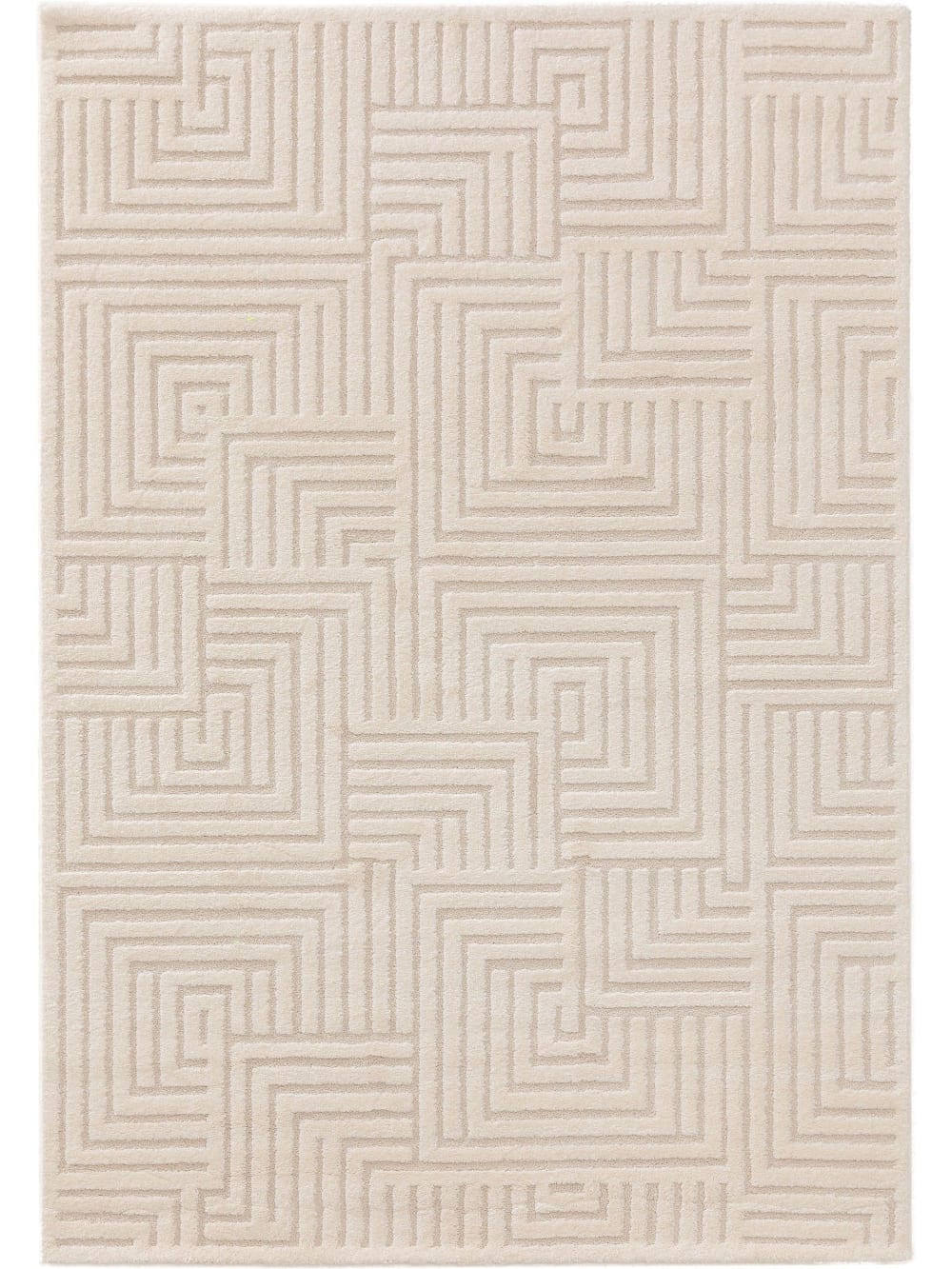 Benuta Teppich cream/beige 160x230 style modern - Pvc - Polyvinlychlorid