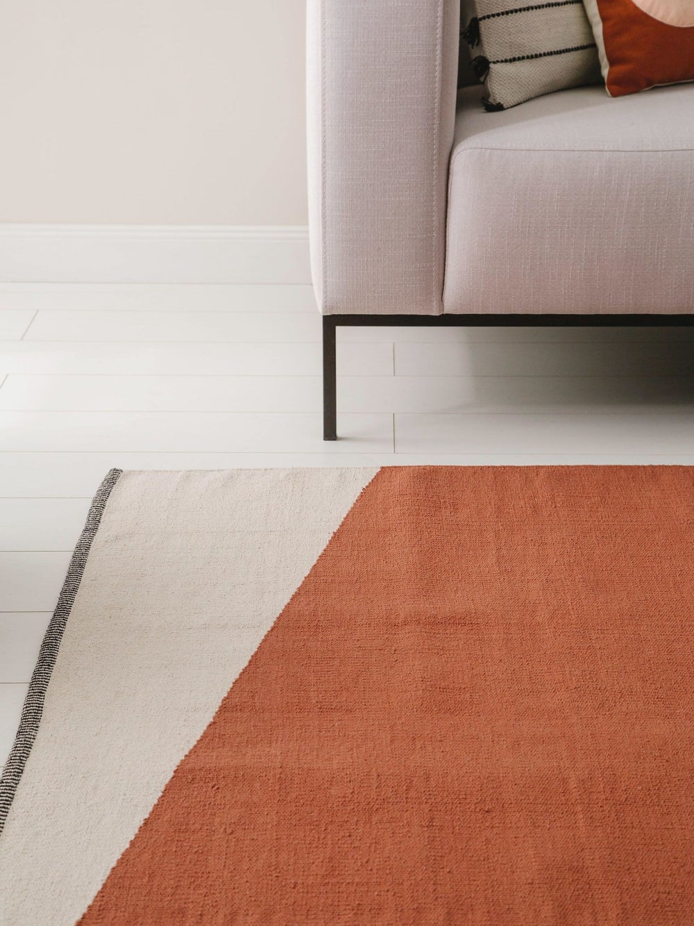 Tapis en coton terracotta 160x230 — vue 4