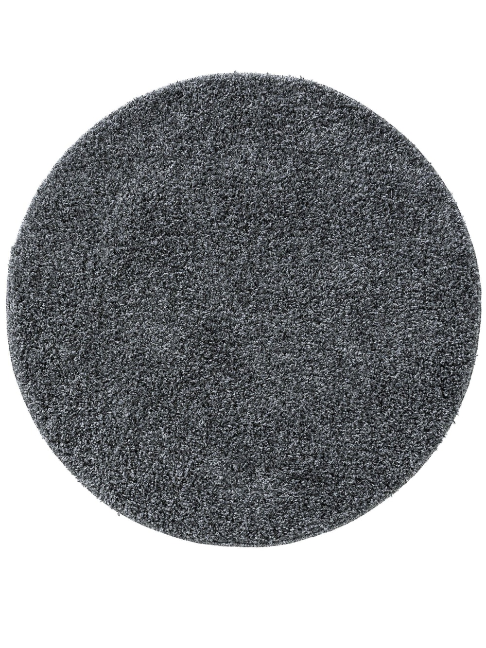 Tapis à poils longs gris D 80 rond