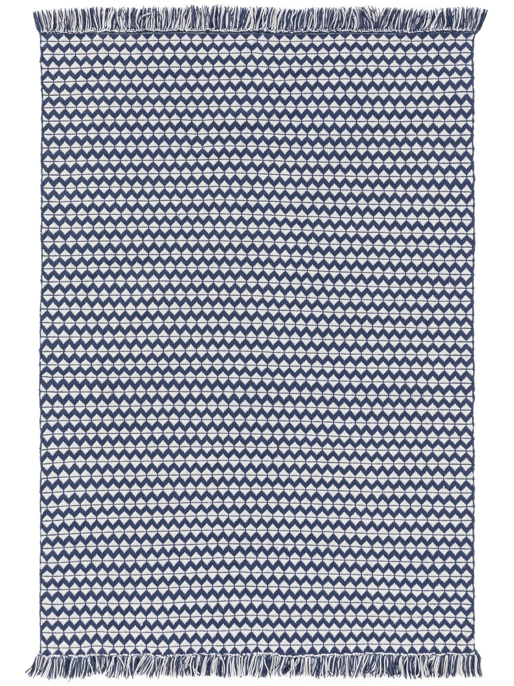 Benuta Teppich aus recyceltem Material dunkelblau 200x300 style modern - Pvc - Polyvinlychlorid