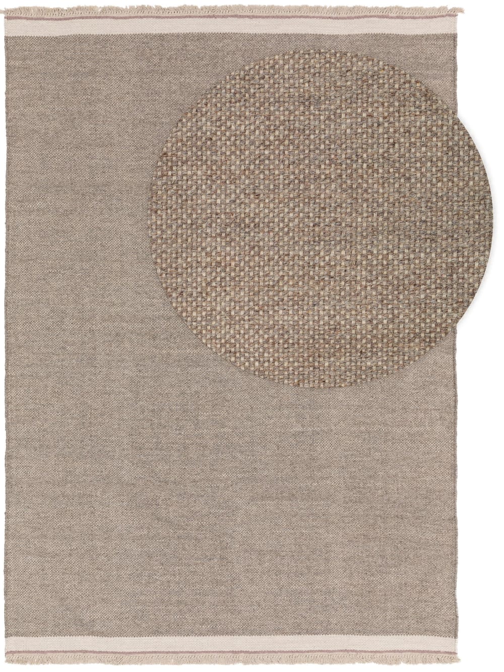 Tapis de laine gris 160x230