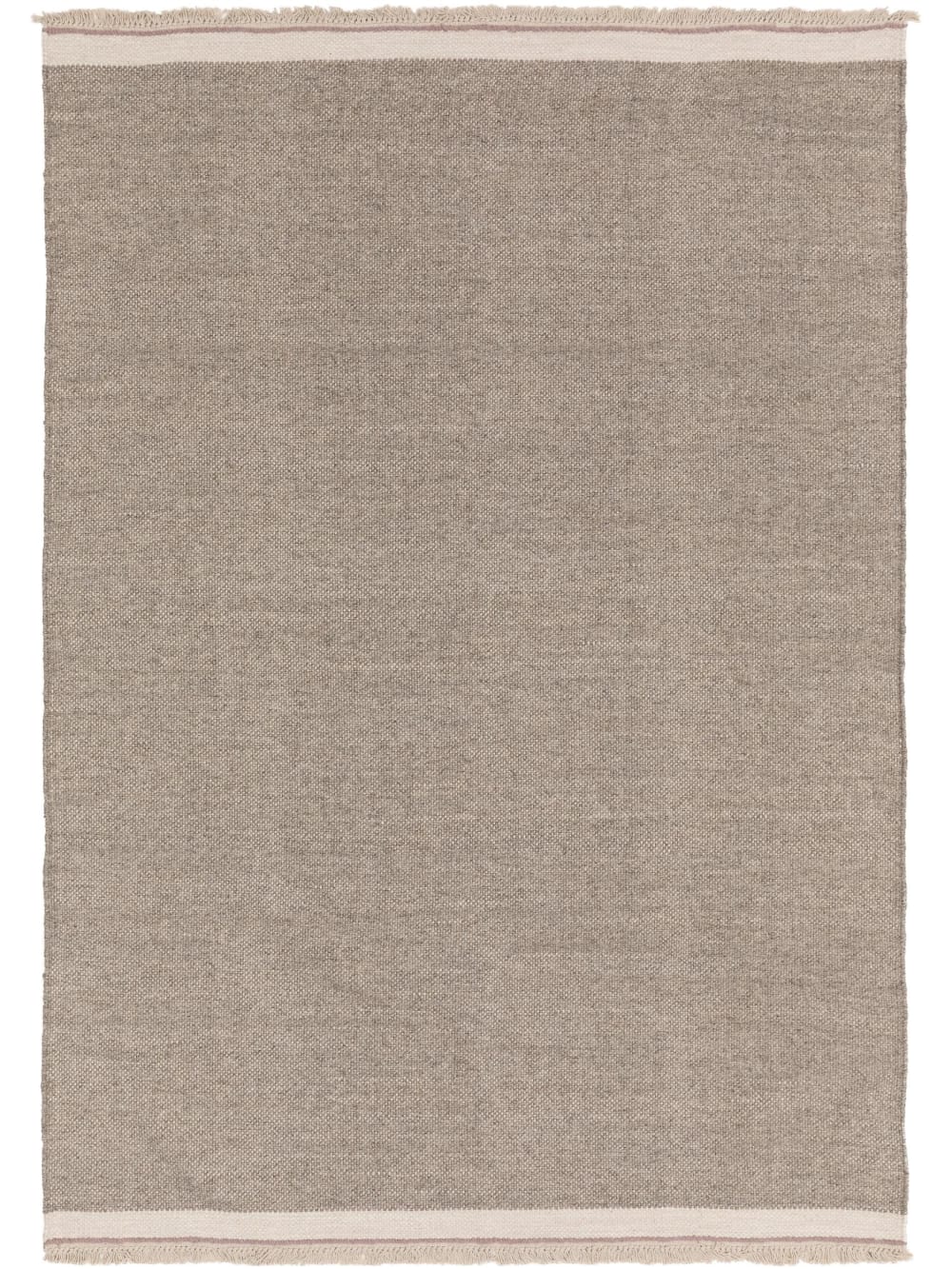 Benuta Wollteppich grau 160x230 style modern - Wolle