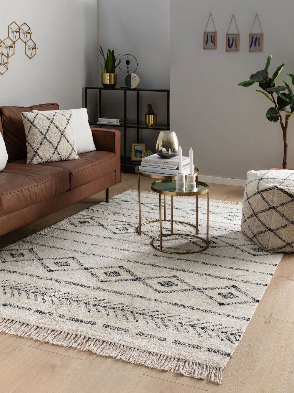 Waschbarer Baumwollteppich cream 160x230 - Maisons Du Monde