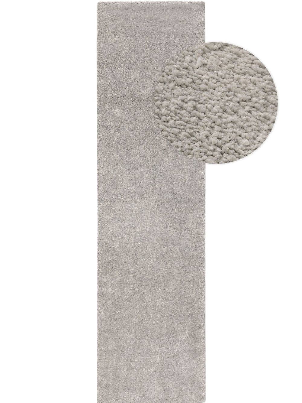 Tapis gris clair 80x300
