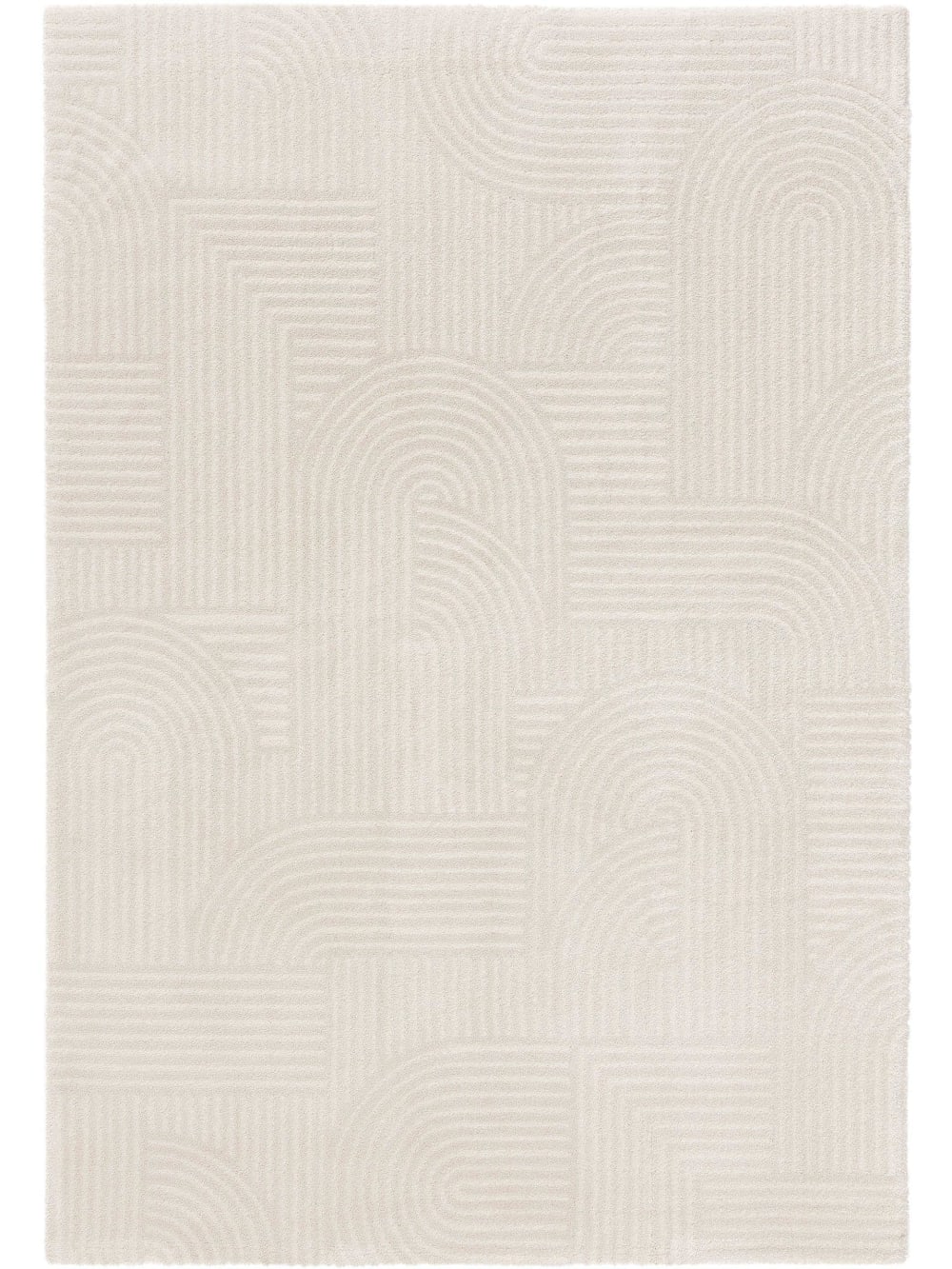 Benuta Teppich cream 240x340 style modern Beige Pvc - Polyvinlychlorid