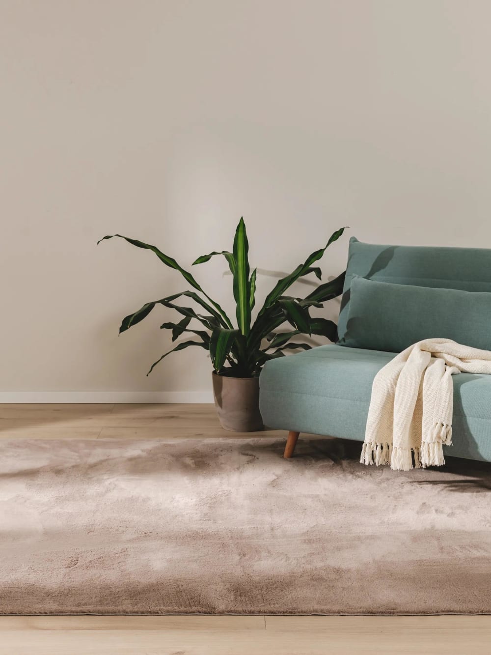 Fellteppich taupe 160x230 - Maisons Du Monde