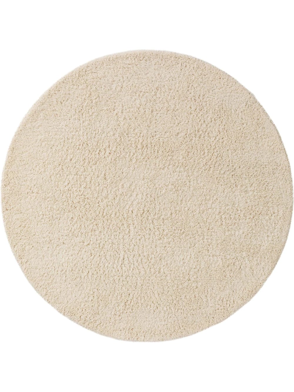 Benuta Wollteppich rund cream D 150 rund style modern Beige Wolle